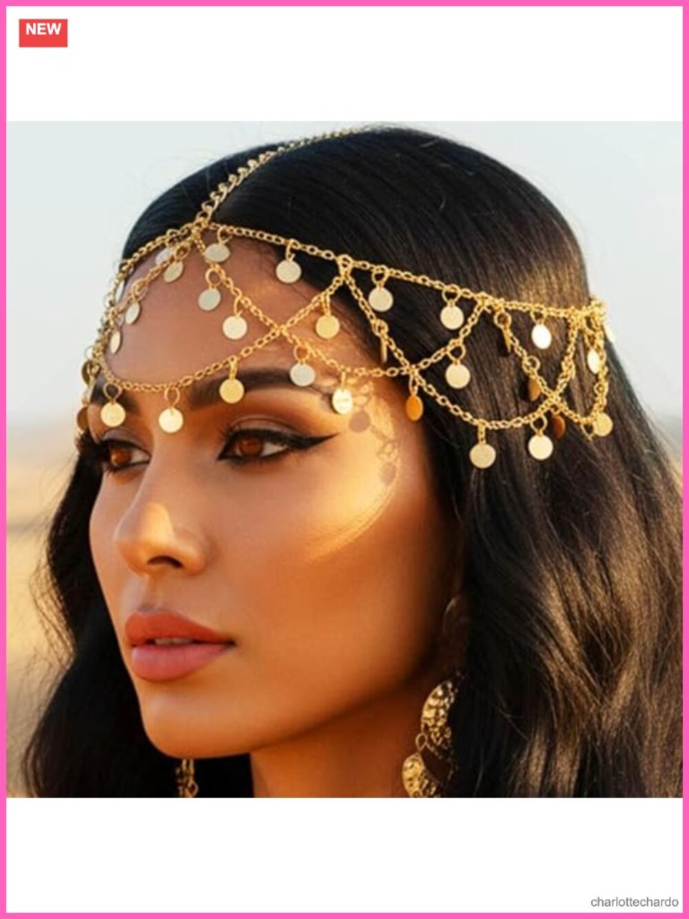 Boho Sequin Head Chain Festival Headband Alloy Hair Accessory Women